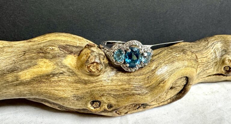 Sterling topaz ring