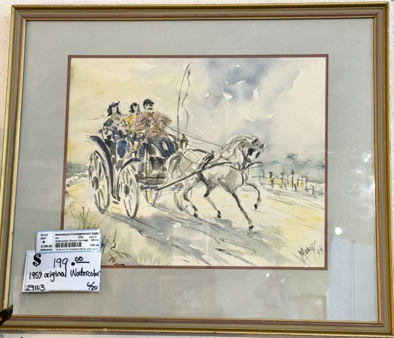 1959 original watercolor