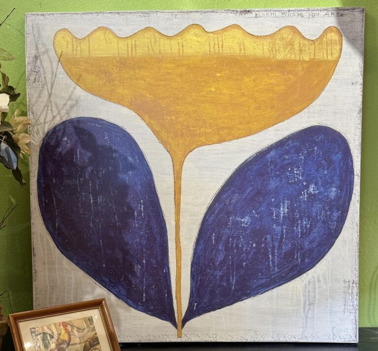 Sugarboo print on wood