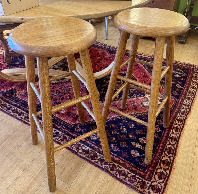 Oak bar stools