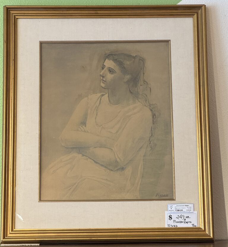 Picasso’s Woman in White framed print