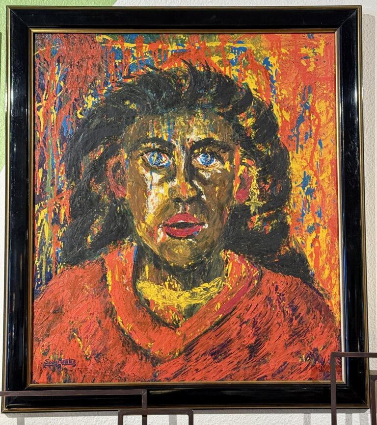 Painting original ethnic face