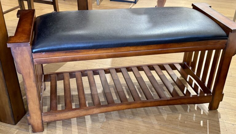 Mission style bench