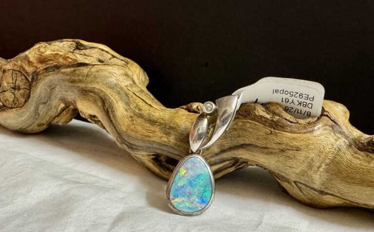 Sterling opal pendant