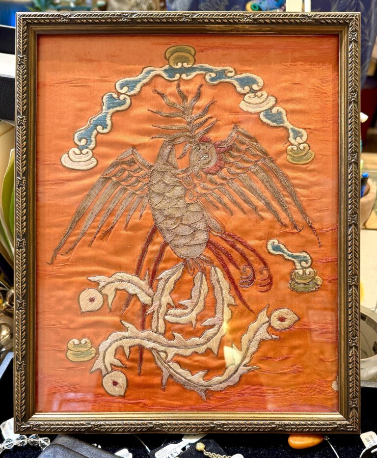 19th Century silk embroidery