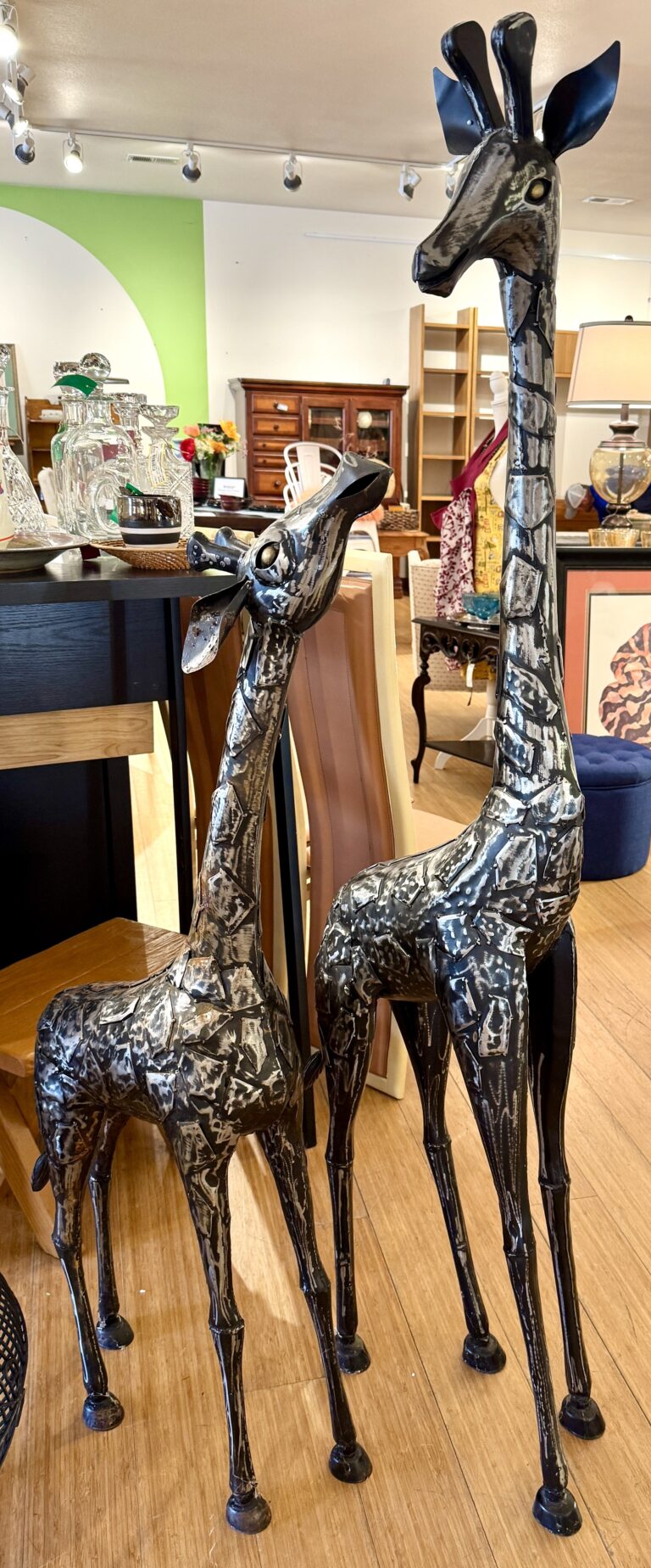 Giraffe sculptures